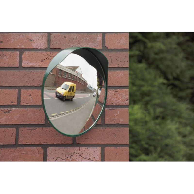 Miroir routier rond avec casquette - Ø 30 à 40 cm