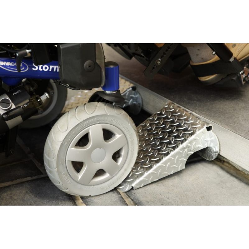 Lot de 2 petites rampes PMR d'accès trottoir