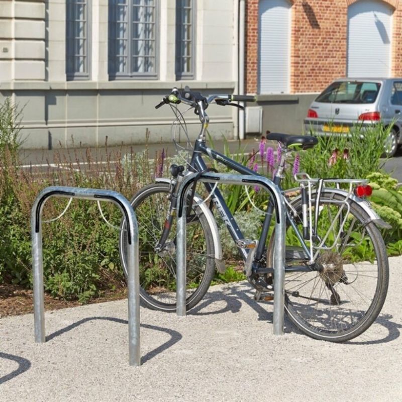 Arceau vélo simple anti-glissement - 2 vélos