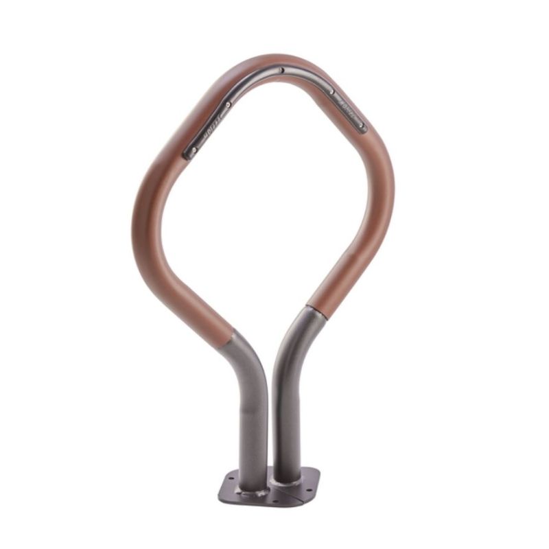 Arceau vélo losange avec protection caoutchouc