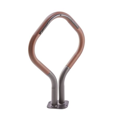 Arceau vélo losange avec protection caoutchouc