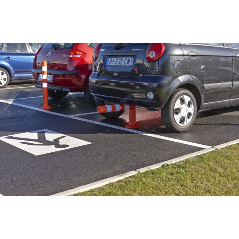 Poteau de signalisation flexible sur platine | Prossentiel 