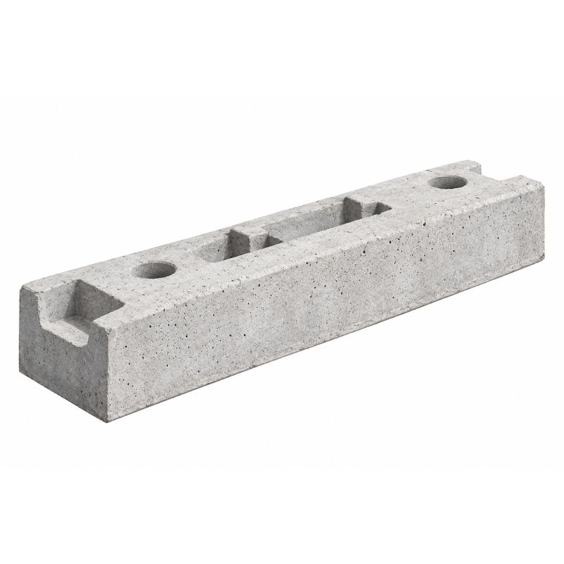 Plot béton pour clôture de chantier grillagée | Prossentiel 