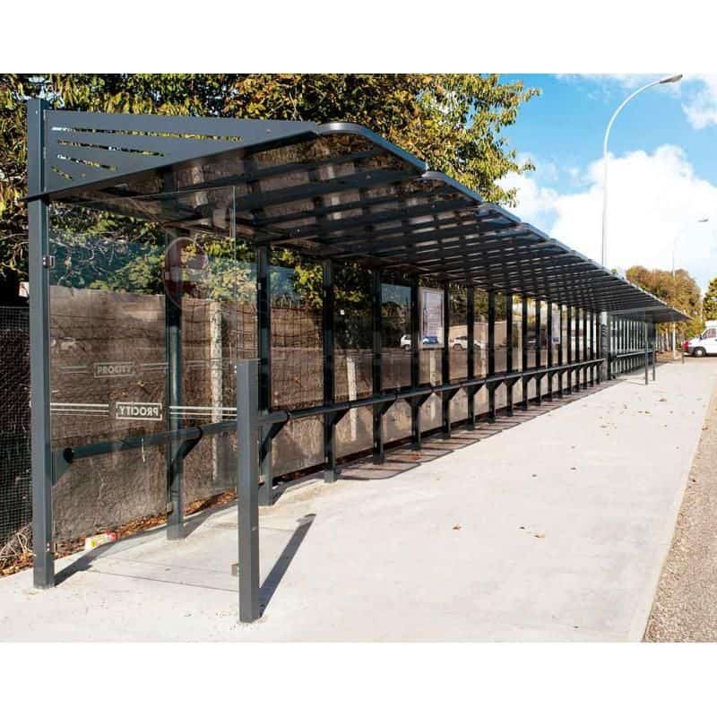 Extension Abri bus Conviviale® verre par module intermédiaire Prossentiel