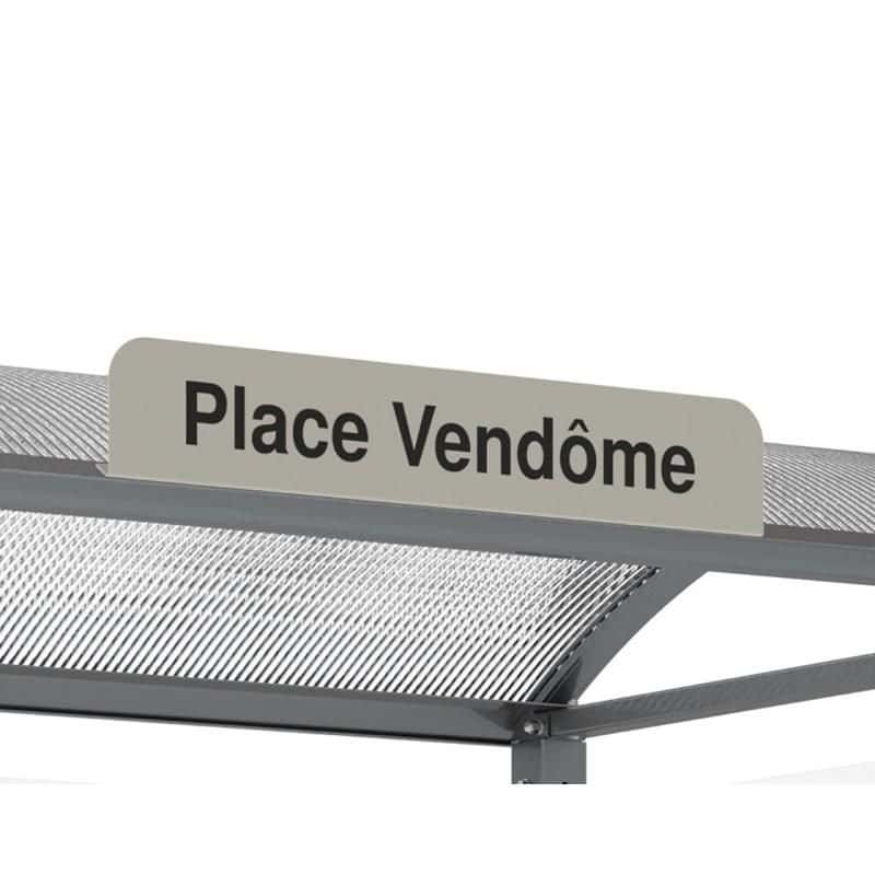 Plaque d'arrêt - Abri bus Voûte Prossentiel