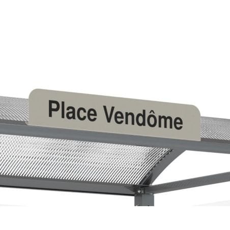 Plaque d'arrêt - Abri bus Voûte Prossentiel