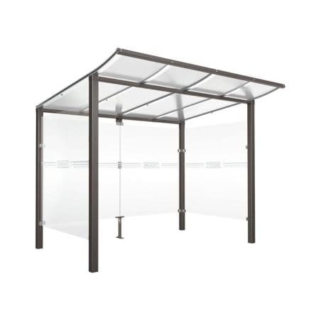 Abri vélos Modulo avec bardages verre Prossentiel