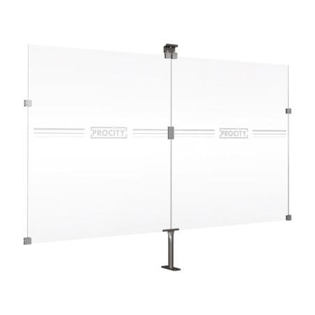 Bardage de fond en verre - Abri vélos Modulo Prossentiel