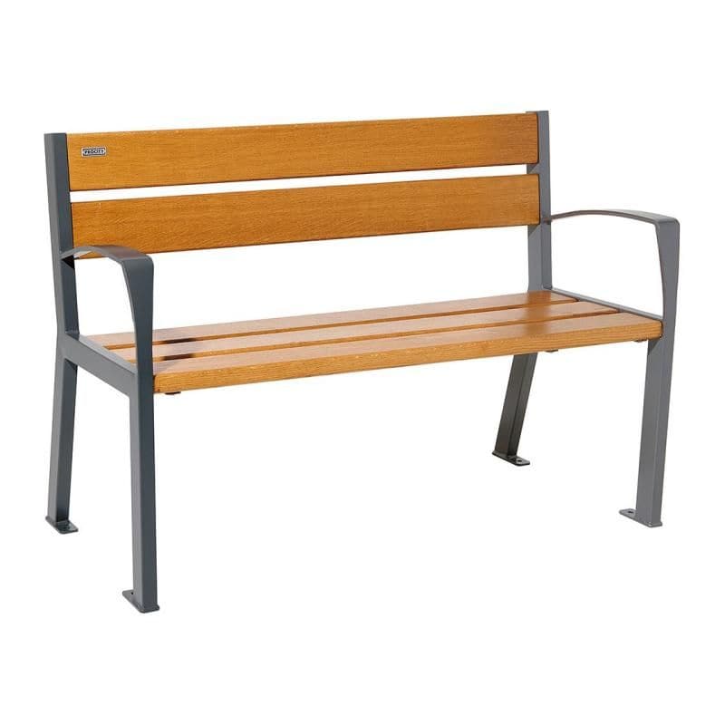 Banc bois et acier Silaos® 5 lames Prossentiel