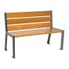 Banc bois et acier Silaos® 6 lames Prossentiel