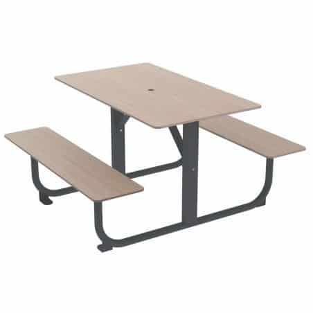 Table de pique-nique stratifié compact HPL Symphonie Extrême Prossentiel