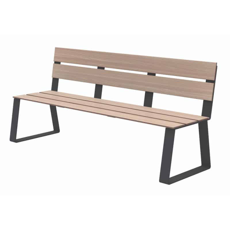 Banc stratifié compact HPL Symphonie Extrême 3 places Prossentiel