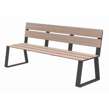 Banc stratifié compact HPL Symphonie Extrême 3 places Prossentiel