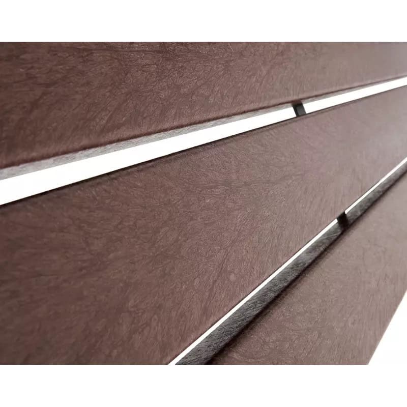 Banc plastique recyclé et acier Silaos® 5 lames Prossentiel