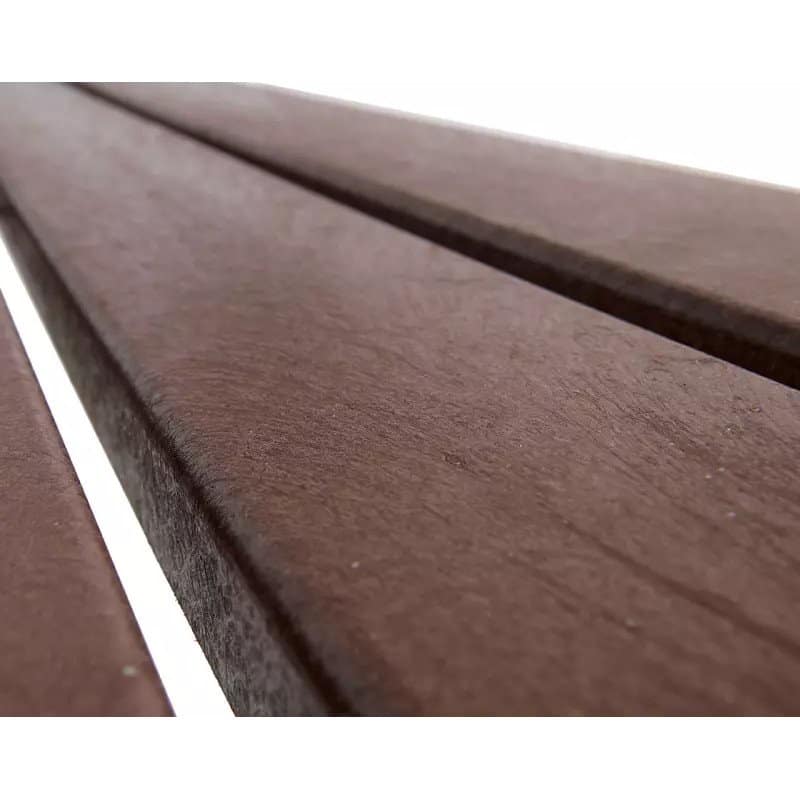 Banc plastique recyclé et acier Silaos® spécial sénior Prossentiel