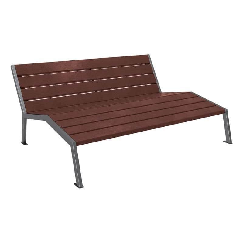 Chaise longue plastique recyclé et acier Silaos® Prossentiel