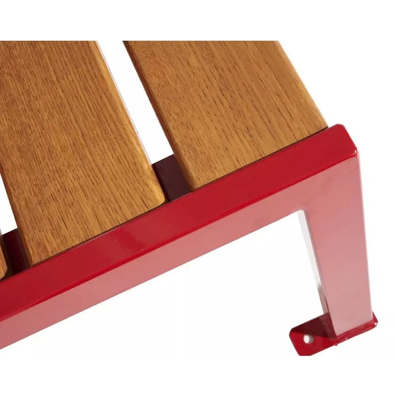 Chaise longue bois et acier Silaos® 2 places Prossentiel