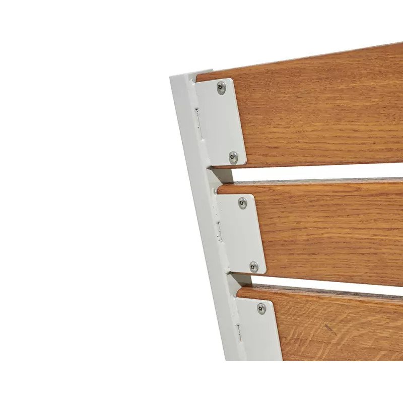 Chaise longue bois et acier Silaos® 3 places Prossentiel