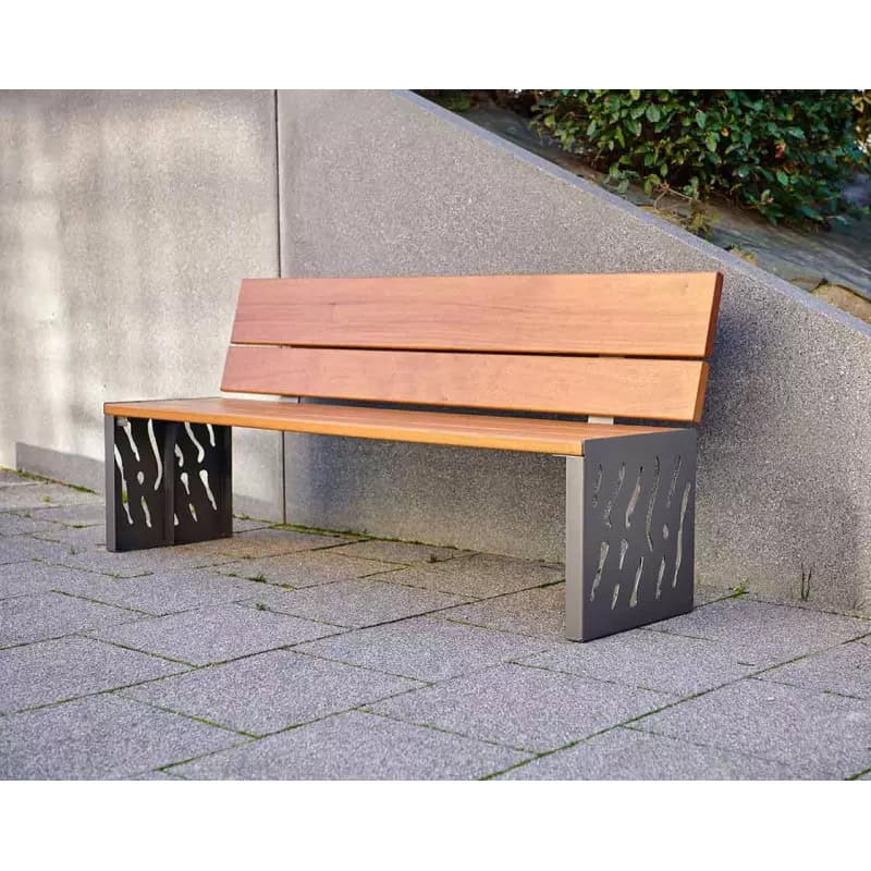 Banc urbain bois et acier Venise Prossentiel