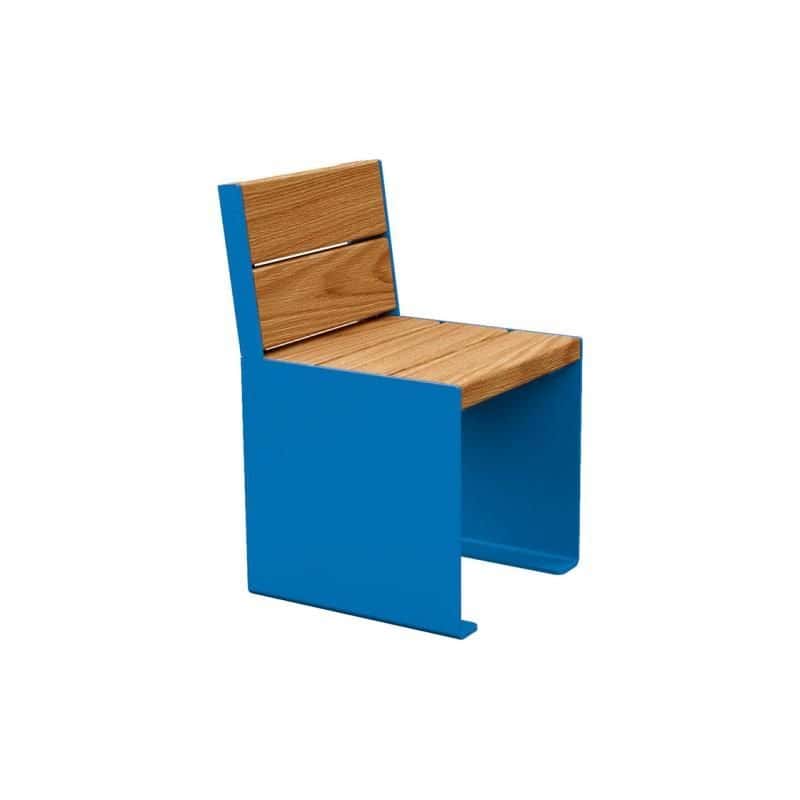 Chaise bois et acier Kub - 1 place Prossentiel