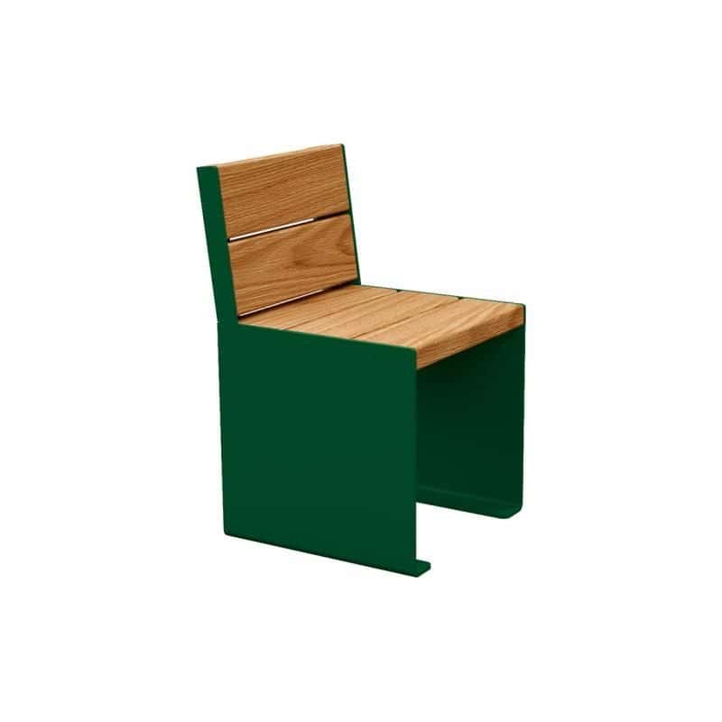 Chaise bois et acier Kub - 1 place Prossentiel