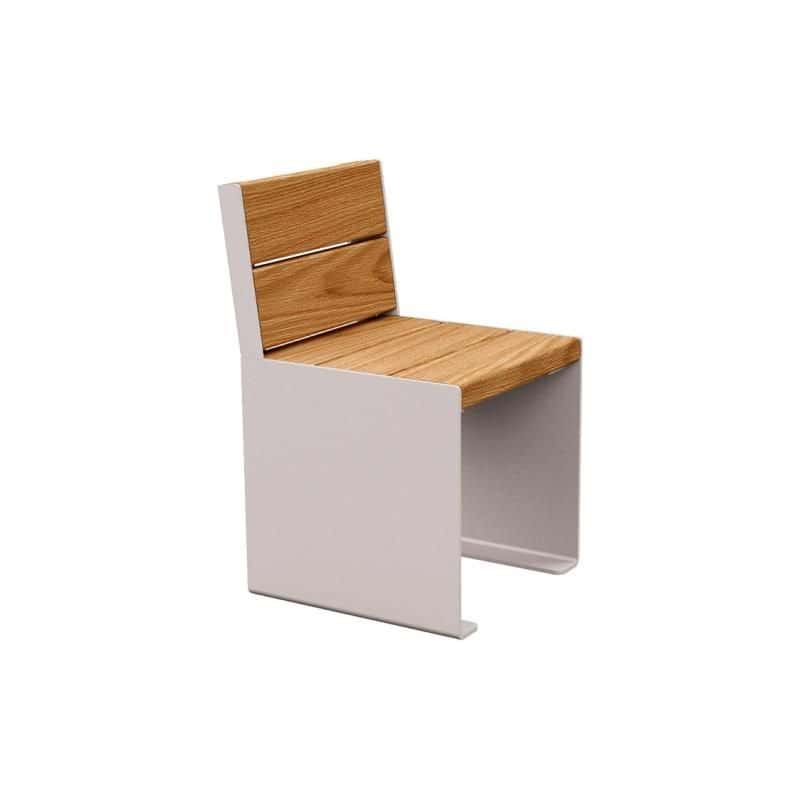 Chaise bois et acier Kub - 1 place Prossentiel