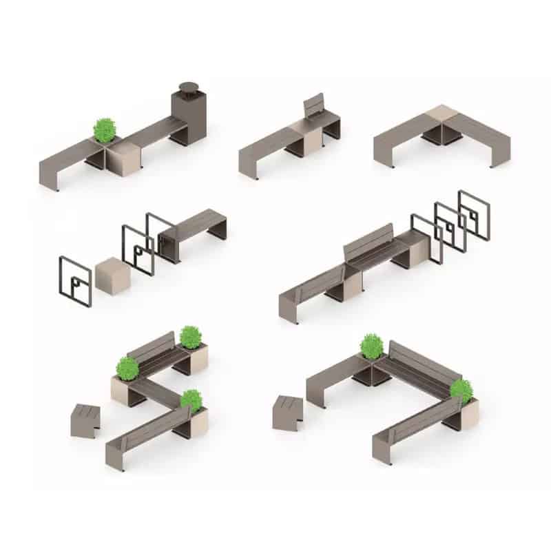 Banc acier Kub Prossentiel