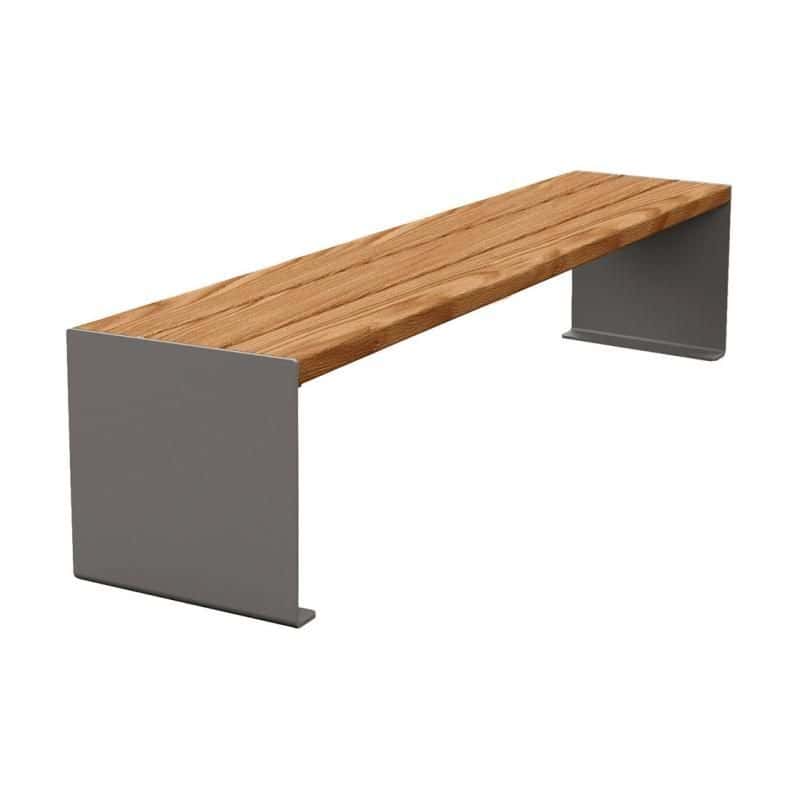 Banquette acier et bois Kub - 3 places Prossentiel