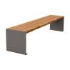 Banquette acier et bois Kub - 3 places Prossentiel