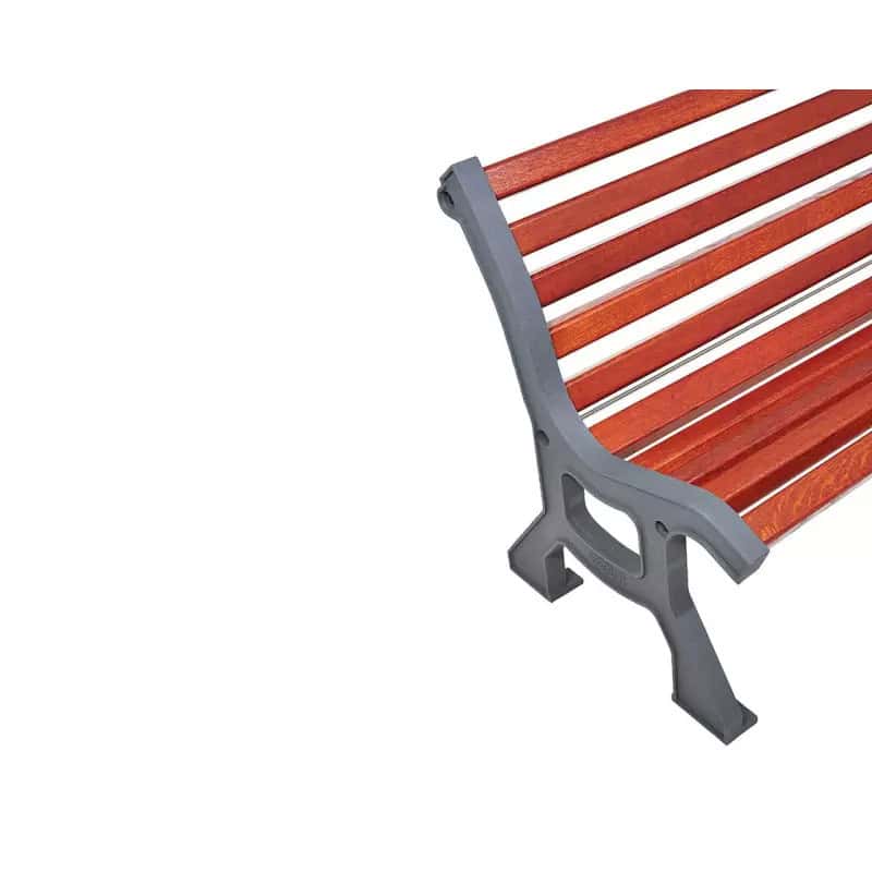 Banc traditionnel bois et acier Lublin Prossentiel