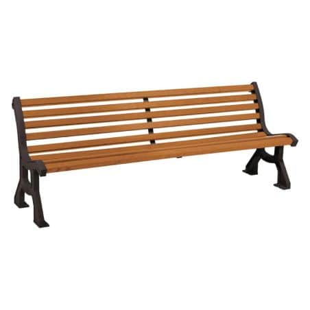 Banc traditionnel bois et acier Lublin Prossentiel