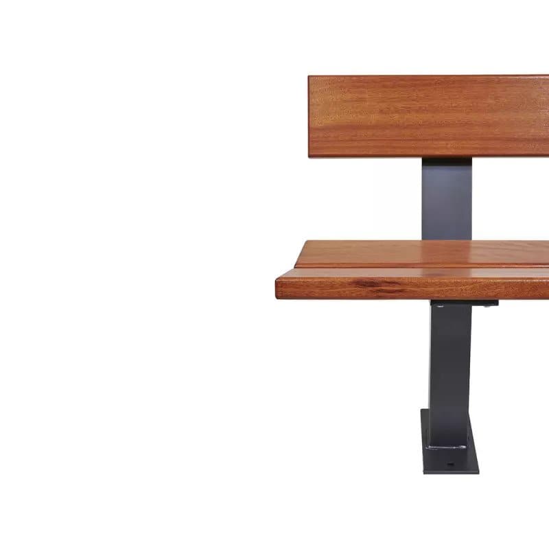 Banc extérieur bois et acier Pagode Prossentiel