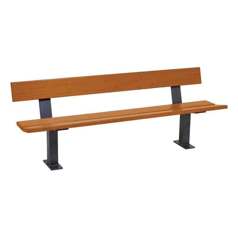 Banc extérieur bois et acier Pagode Prossentiel