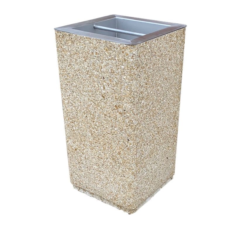 Cendrier béton avec bac inox Olympe - 9L Prossentiel