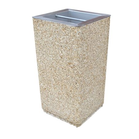 Cendrier béton avec bac inox Olympe - 9L Prossentiel