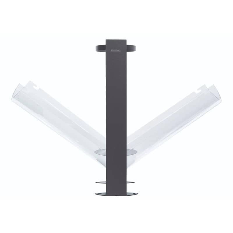 Lot de 2 façades plastique + fond antinuisible corbeille Vigipirate Arkea Prossentiel