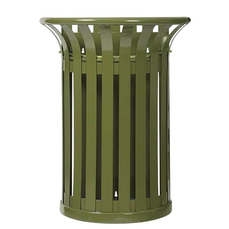Corbeille acier demi-lune Tulipe - 35L Prossentiel