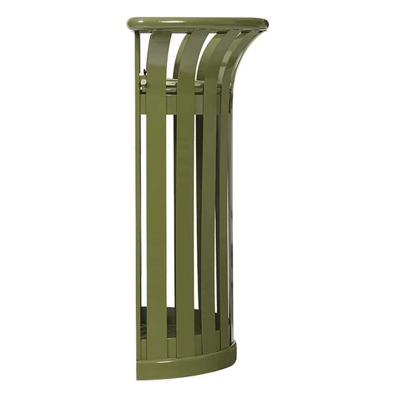 Corbeille acier demi-lune Tulipe - 35L Prossentiel