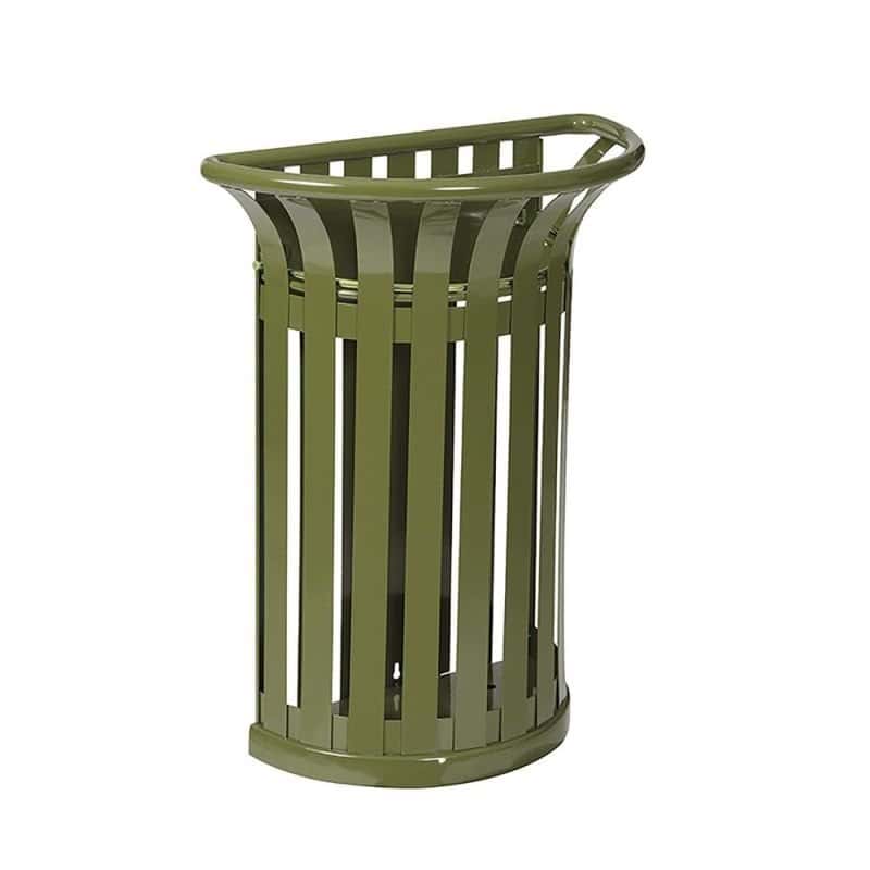 Corbeille acier demi-lune Tulipe - 35L Prossentiel