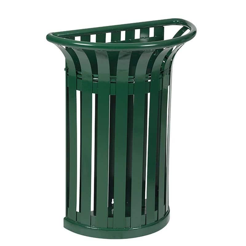 Corbeille acier demi-lune Tulipe - 35L Prossentiel