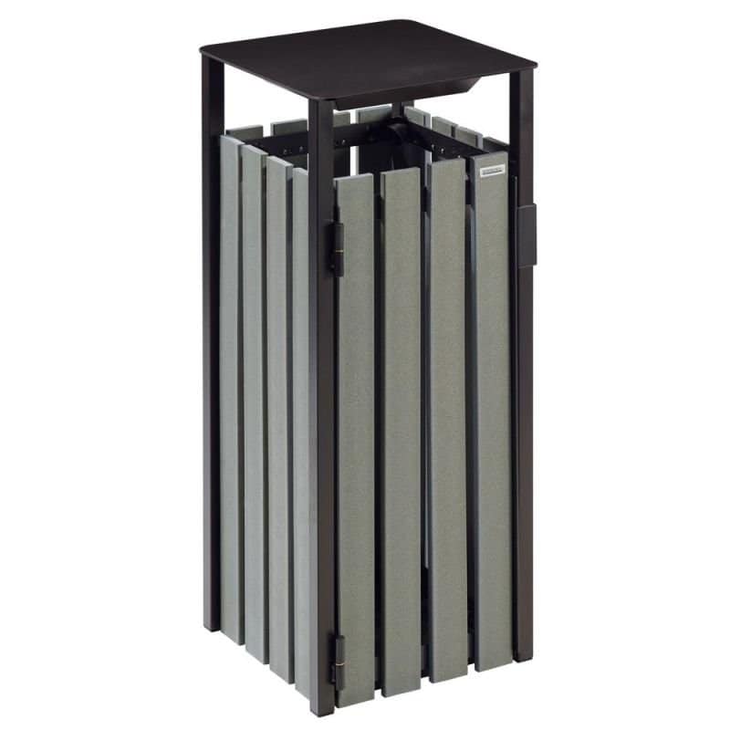 Corbeille d'extérieur lattes recyclées Eden Etik - 50L ou 110L Prossentiel