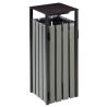 Corbeille d'extérieur lattes recyclées Eden Etik - 50L ou 110L Prossentiel