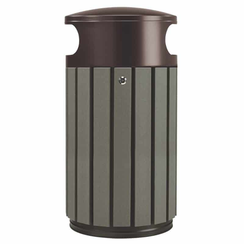 Poubelle extérieure à lattes recyclées Zeno Etik - 40L ou 60L Prossentiel