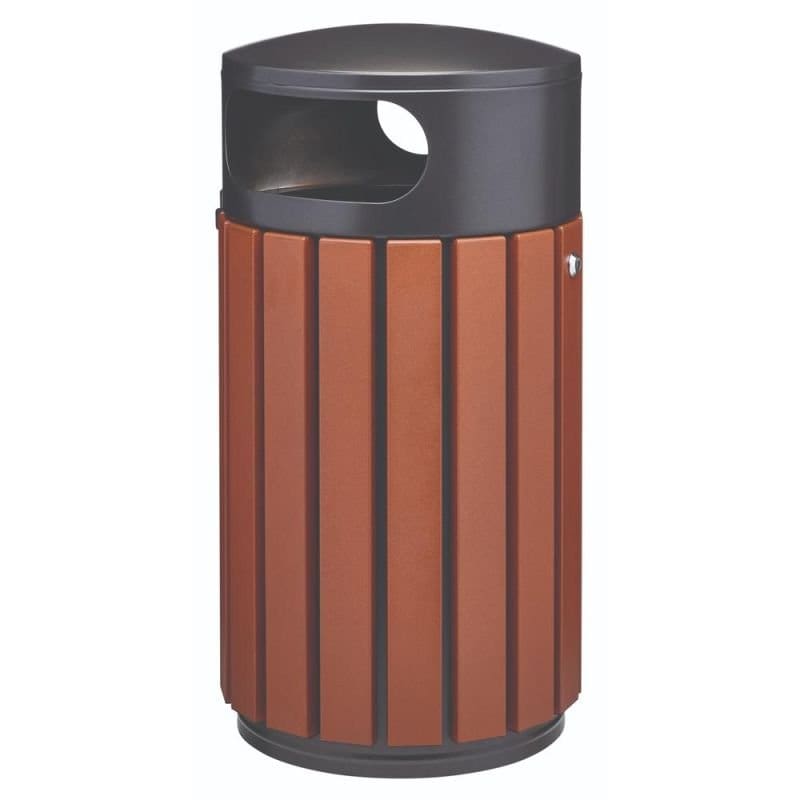 Poubelle extérieure à lattes aluminium Zeno - 60L ou 80L Prossentiel