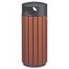 Poubelle extérieure à lattes aluminium Zeno - 60L ou 80L Prossentiel