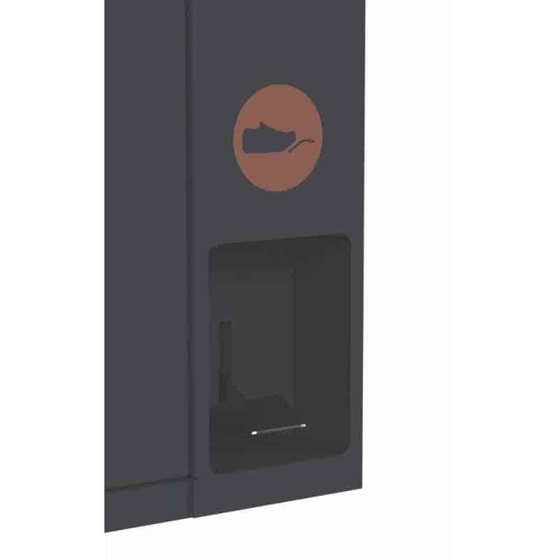 Point de tri 1 flux Biodéchets avec pédale et piège avec 1 bac roulant - 120L ou 240L Prossentiel