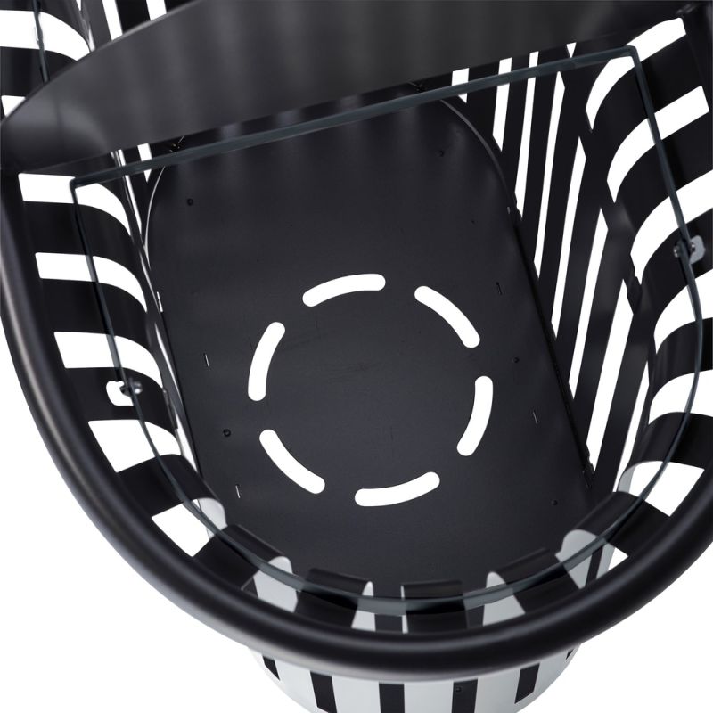 Corbeille 2 flux avec totem Tulipe - 60L Prossentiel