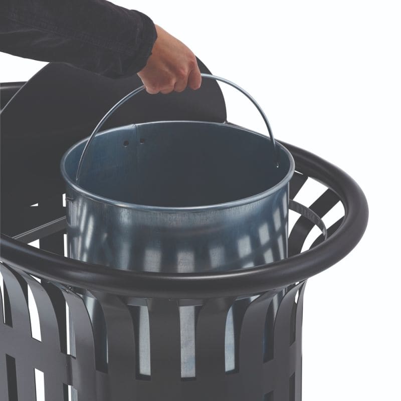 Corbeille 2 flux avec totem Tulipe - 60L Prossentiel