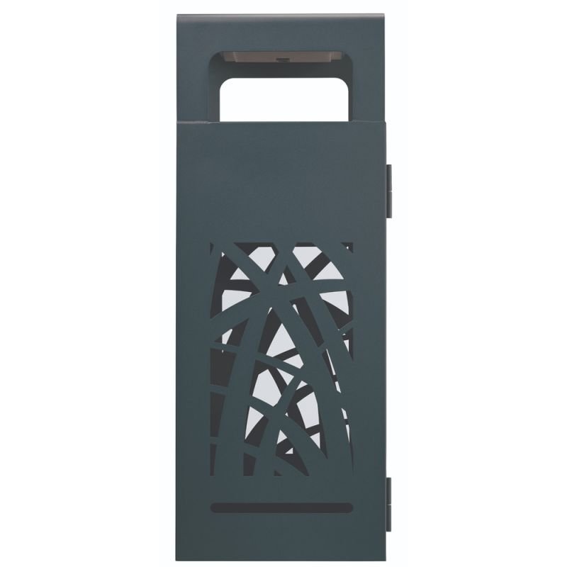 Corbeille métal 2 flux avec cendrier anti-nuisibles Cybel - 60L Prossentiel