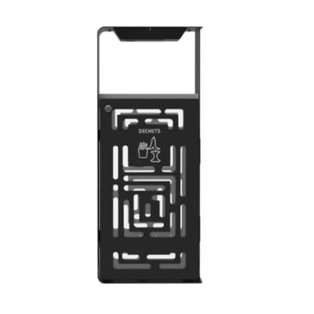 Poubelle urbaine design anti-nuisibles avec cendrier Artri - 110L Prossentiel